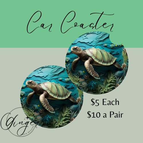 Sea Turtle Car Coaster