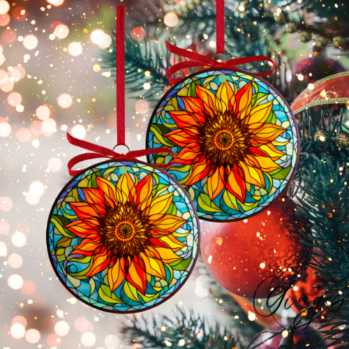 Sunflower Ornaments