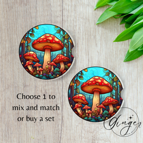 Mushrooms Car Coaster