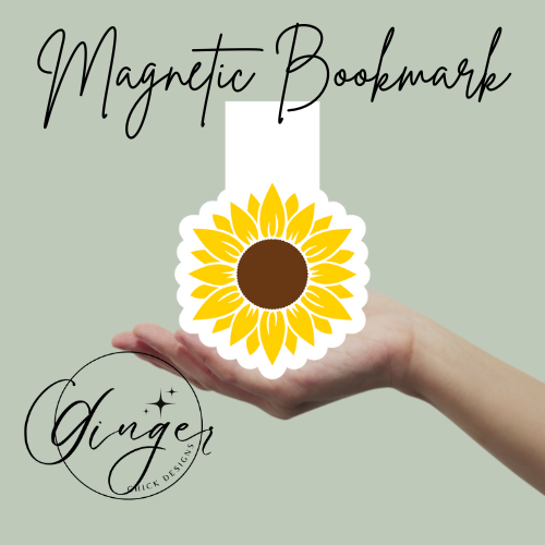 Sunflower Magnetic Bookmark