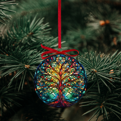 Stained Glass Tree Ornaments