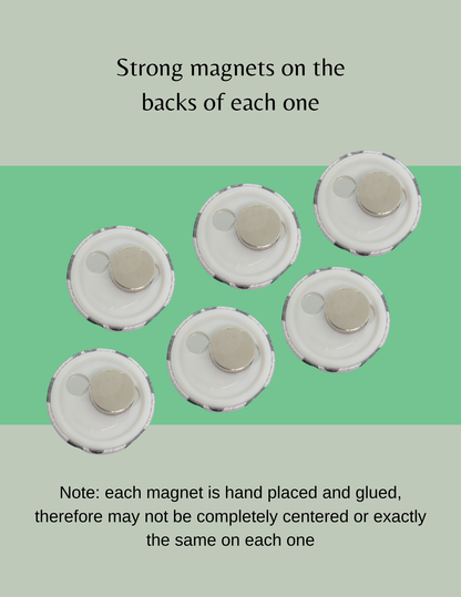 Sunflower Button Magnets