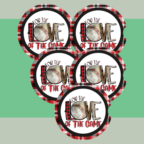 For The Love Baseball Car Coaster