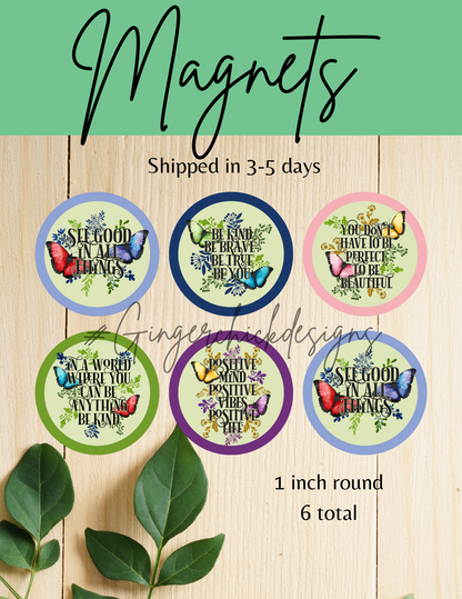 Butterfly Button Magnets
