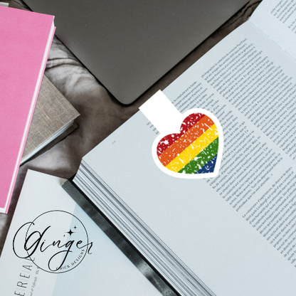 Pride Heart Magnetic Bookmark