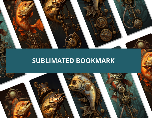 Steam Punk Fish Sublimation Bookmark