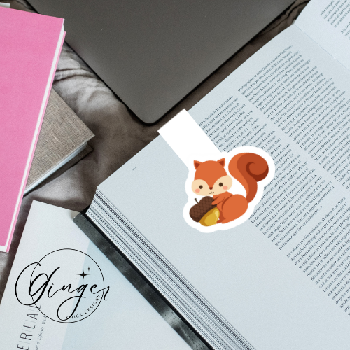 Squirrel Magnetic Bookmark