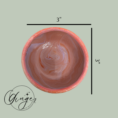 Peaches n Cream Paint Pour Trinket Dish