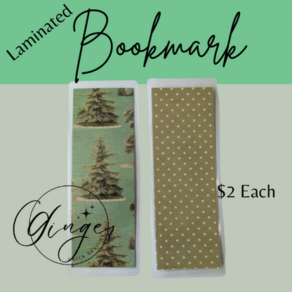 Pine Tree Laminated Bookmark