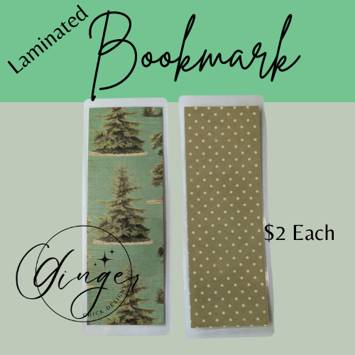 Pine Tree Laminated Bookmark