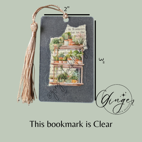 Plant Shelf Dictionary Acrylic Bookmark