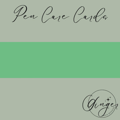 Rainbow Pen Care Card