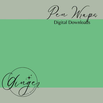Pen Wraps | Pen skins | Plant Lover | 4 designs | PNG/JPEG