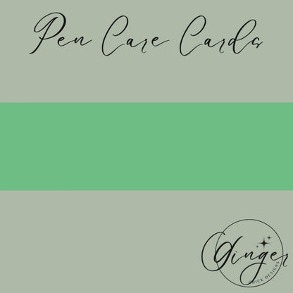 Gray Jacquard Pen Care Card