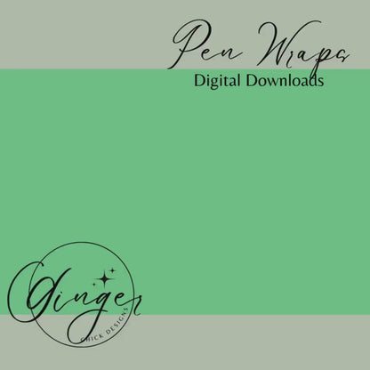 Pen Wraps | Pen skins | Galaxy Floral | 4 designs | PNG/JPEG