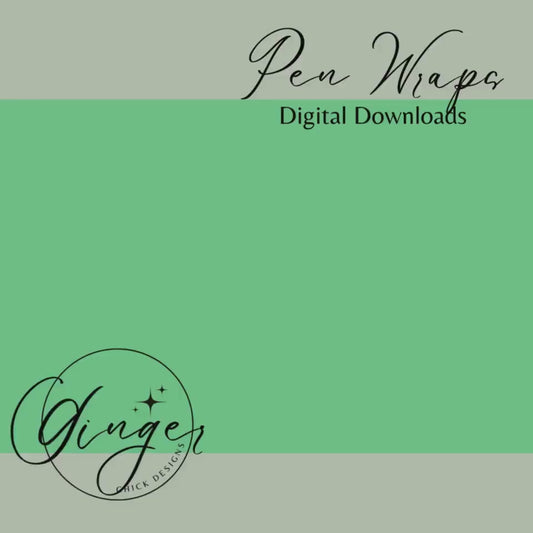 Pen Wraps | Pen skins | Galaxy Floral | 4 designs | PNG/JPEG