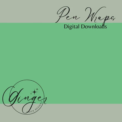 Pen Wraps | Pen skins | Holographic | 4 designs | PNG/JPEG