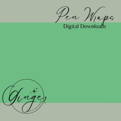Pen Wraps | Pen skins | Celestial | 4 designs | PNG/JPEG