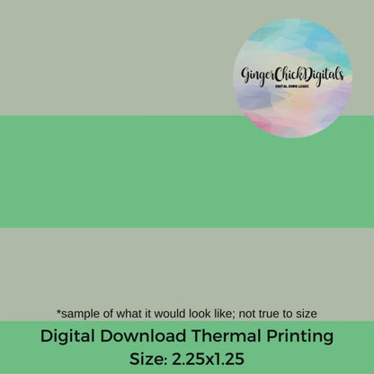 Feather Pick Up Thermal Label