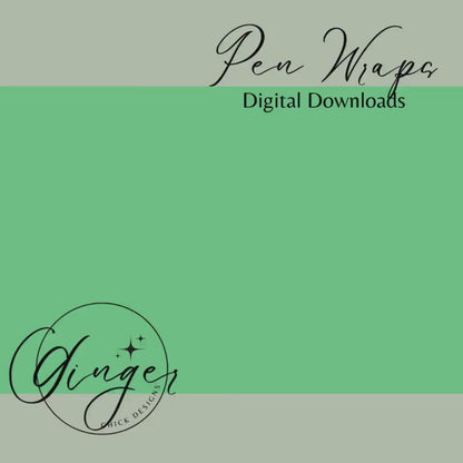 Pen Wraps | Pen skins | Leopard print | 4 designs | PNG/JPEG