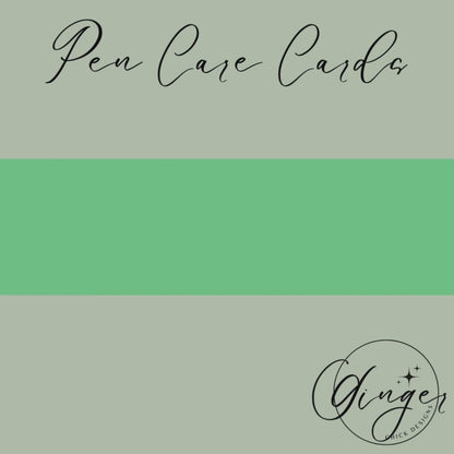 Pink Clouds Pen Care Card