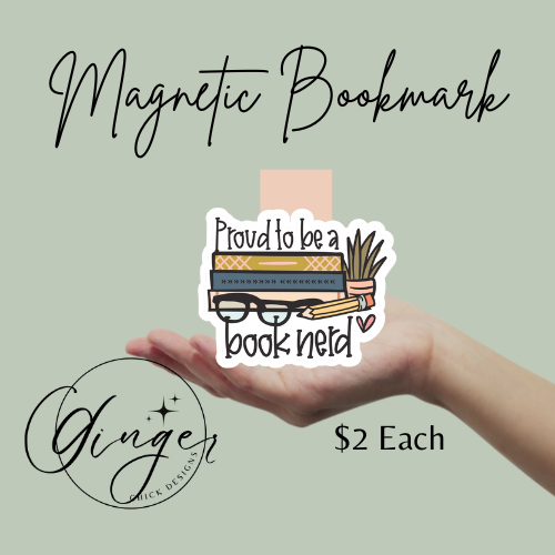 Proud to be a Booknerd Magnetic Bookmark