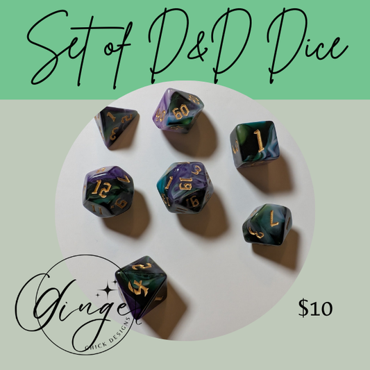 Mystic Adventurer’s Dice Set