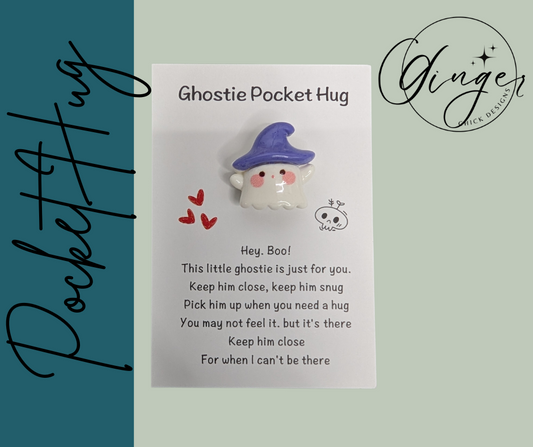 Purple Ghost Pocket Hug
