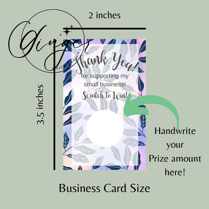 Purple Leaves Digital Scratch-Off Ticket