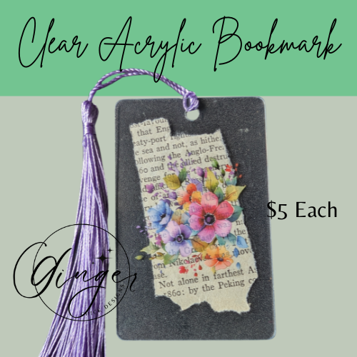 Rainbow Bouquet Dictionary Acrylic Bookmark