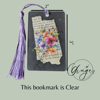 Rainbow Bouquet Dictionary Acrylic Bookmark