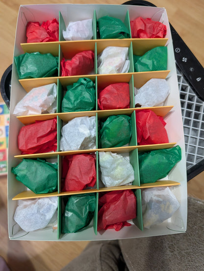 24-Day Recycled Crayon Advent Calendar – Christmas