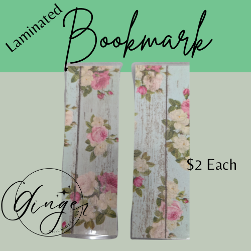 Romantic Rose Laminated Bookmark