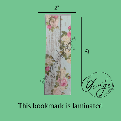 Romantic Rose Laminated Bookmark