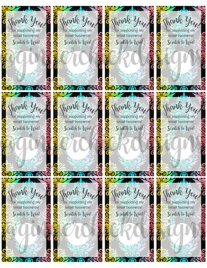 Rainbow Filagree Digital Scratch-Off Ticket