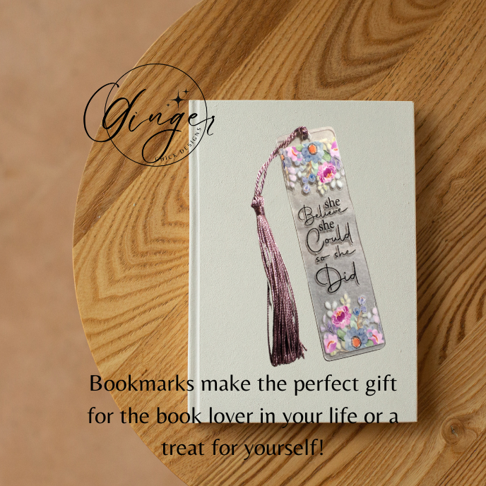 She Believed She Could Acrylic Bookmarks