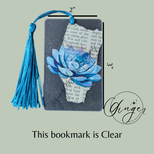 Succulent Dictionary Acrylic Bookmark