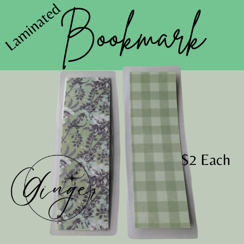 Vintage Wallpaper Laminated Bookmark