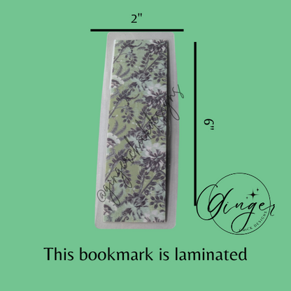 Vintage Wallpaper Laminated Bookmark