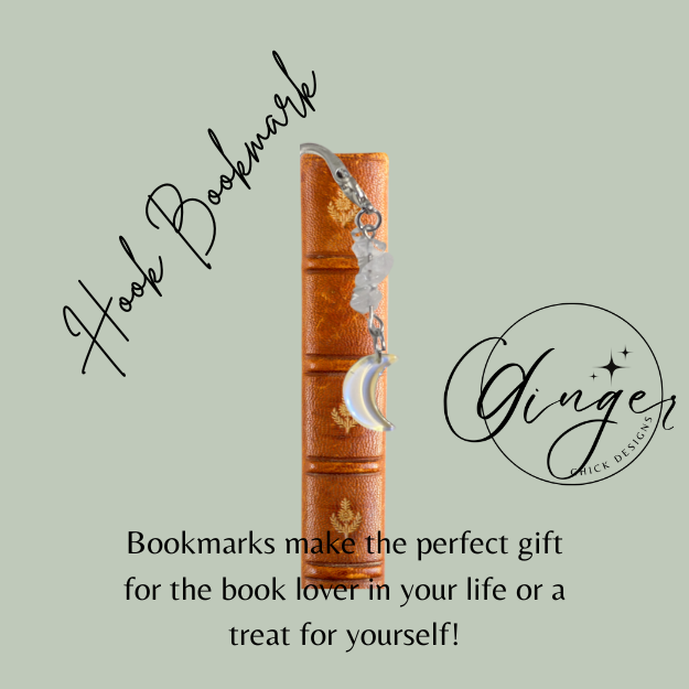 White Moon Hook Bookmark