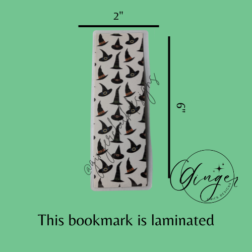 Witches Hat Laminated Bookmark