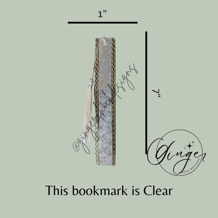 Golden Chain Acrylic Bookmark