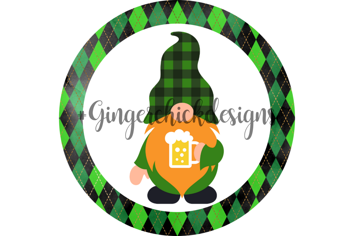 St. Patty's Day Gnome Bottle Cap Images