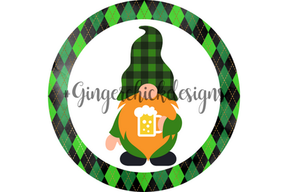 St. Patty's Day Gnome Bottle Cap Images