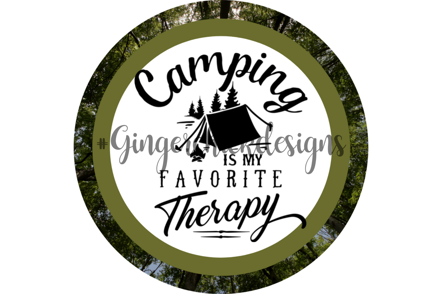 Camping is Therapy Bottle Cap Images