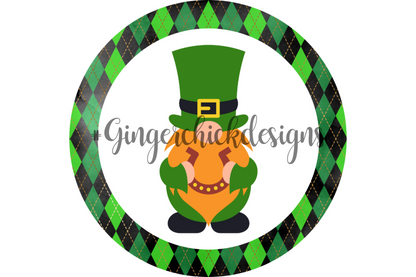 St. Patty's Day Gnome Bottle Cap Images