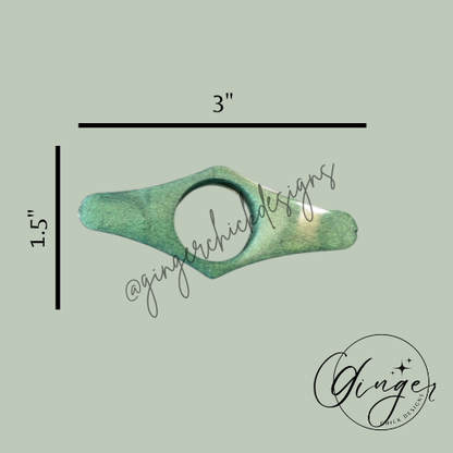 Dark Green Thumb Bookmark