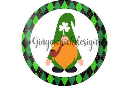 St. Patty's Day Gnome Bottle Cap Images