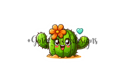 Cactus Friends Bottle Cap Images