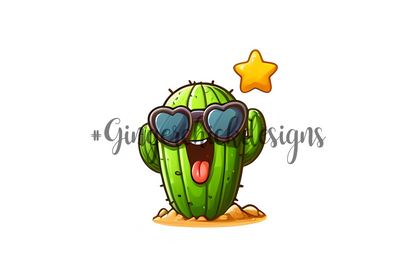 Cactus Friends Bottle Cap Images